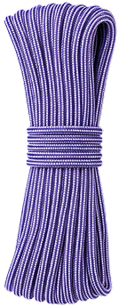 Acid Purple & Silver Stripes 550 Paracord - Nylon